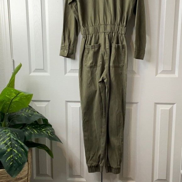 Young Fabulous & Broke Long Sleeve Jumpsuit in Pine Green Size S - Picture 9 of 15